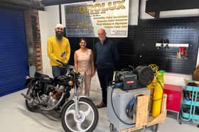 From left: Tirlok Singh, Jaspreet Kaur and John Davis