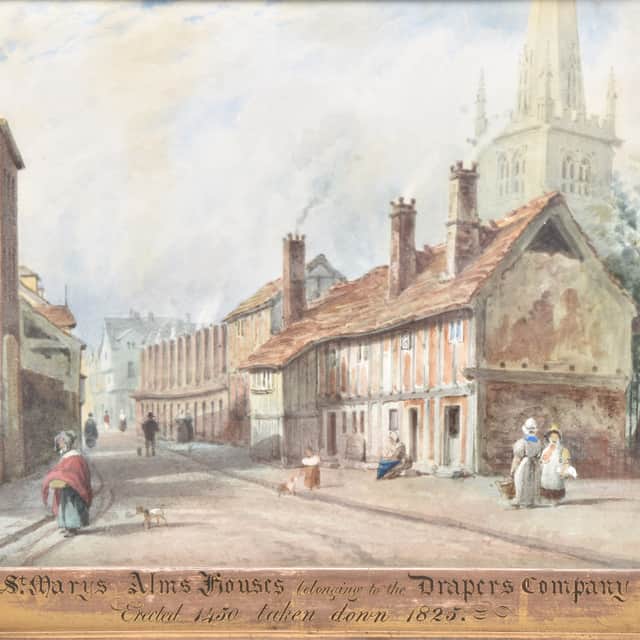 The Almshouses in Shrewsbury by Philip Vandyke Brown sold for £700.