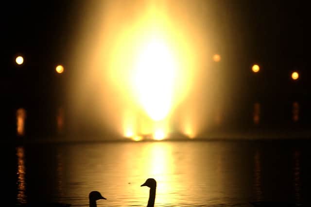 The illuminations on the lake looked stunning in 2007, but the visitor numbers were less impressive
