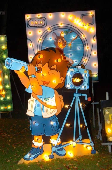 American animated character Go, Diego, Go! features in one of the last displays