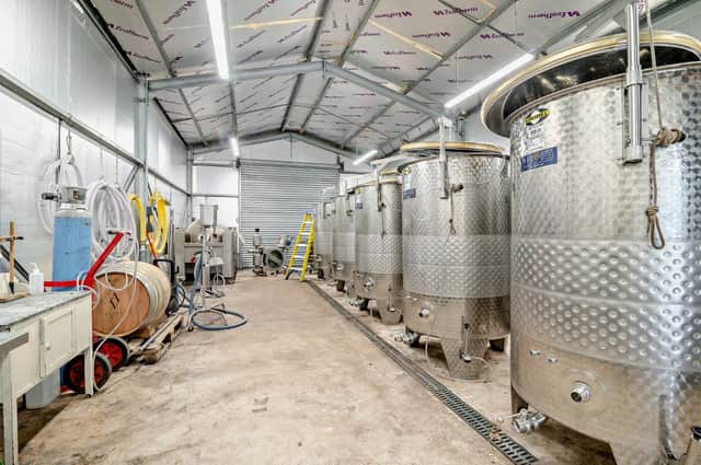 The winery at Astley Vineyard