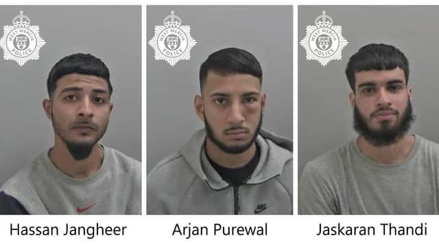 Hassan Jangheer, Arjan Purewal and Jaskaran Thandi
