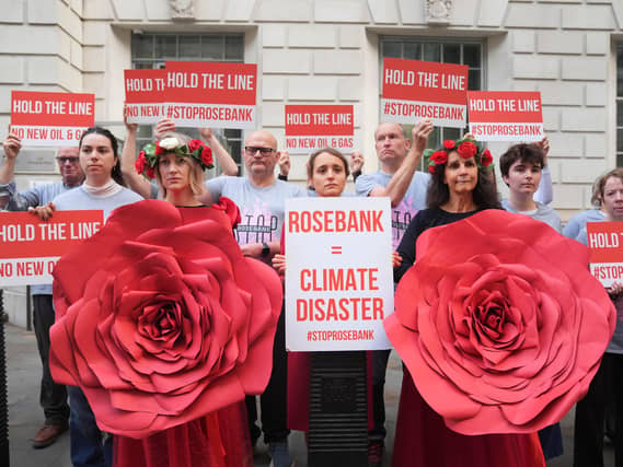 Fossil Free London protest