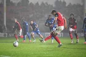 Pressley extended his season tally to eight from the spot - equalling a career record for the Scotsman.