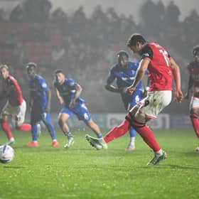 Pressley extended his season tally to eight from the spot - equalling a career record for the Scotsman.