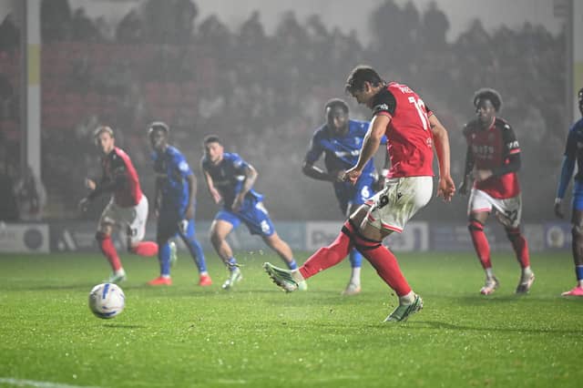 Pressley extended his season tally to eight from the spot - equalling a career record for the Scotsman.