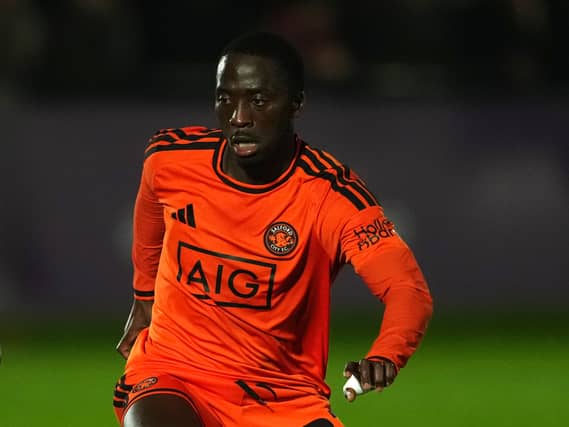 Daniel Udoh in action for Salford