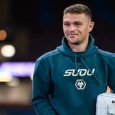Kieran Trippier arrives at Turf Moor before Burnley v Wolverhampton Wanderers. Photo: Kelvin Lister-Stuttard