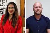 Councillors Simran Cheema (left) and Richard Tapper