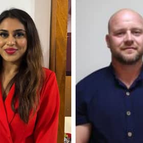 Councillors Simran Cheema (left) and Richard Tapper
