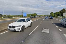 The collision occurred on the M6 southbound between Junctions 7 and 6. Photo: Google Street Map