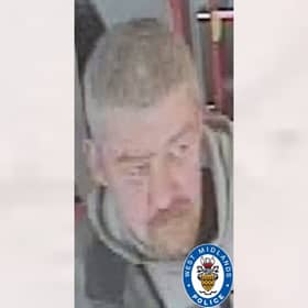 West Midlands Police have released this image of a man it said it wants to speak to. Photo: West Midlands Police