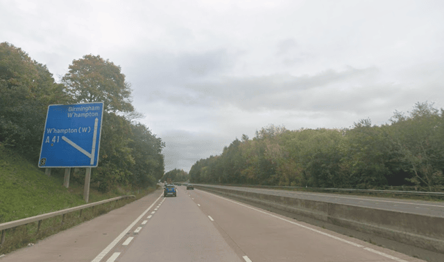 M54 near Junction 3, Albrighton