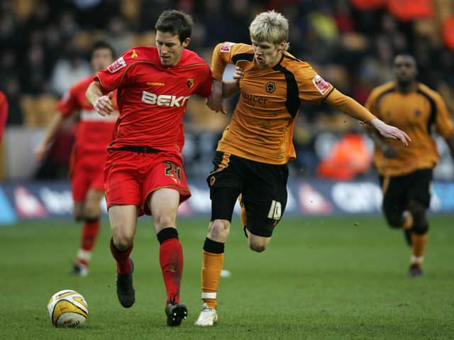 Mike Williamson in action against Wolves during his younger years