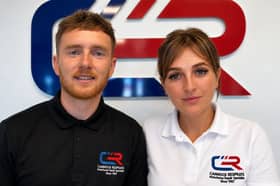 Lewis Grimley and Natalie Moore, the new owners of Cannock Resprays
