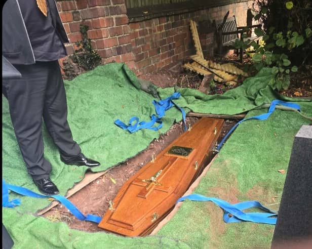 The Constable family were left devastated by the botched burial
