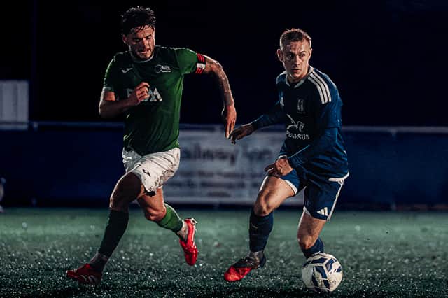 Action from Brocton's 5-0 victory over Lye Town in midweek
