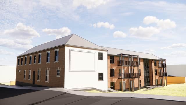 Artist's impression of the redeveloped Tipton flour mill