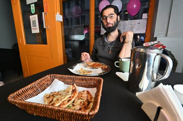 Meat Free Planet in Wolverhampton.  Aman the Manager has managed to scoop another award for the restaurant. Tonight he was having a Breast Cancer Now Charity night.  From Leicester but now living in Wolverhampton is restaurant fan: Ravi Raj Kanabar.