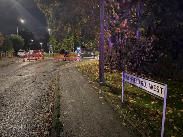 Finchfield Road West has been closed off following the crash