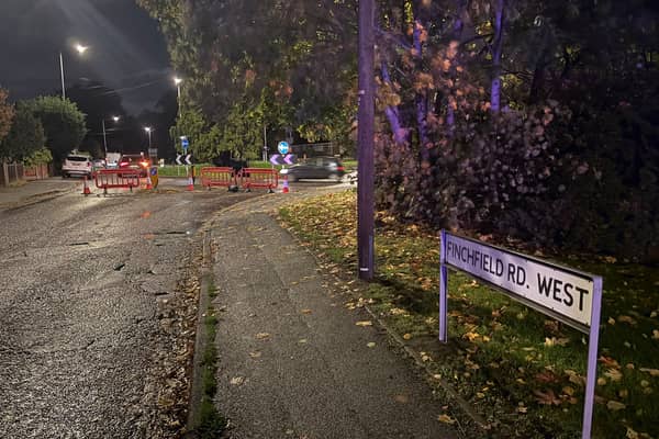 Finchfield Road West has been closed off following the crash