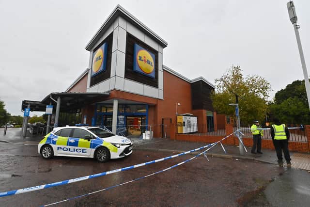 The store has been cordoned off since the incident
