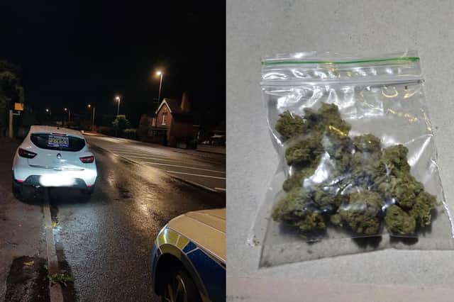 The car was seized and drugs recovered following the stop. Photo: South Staffordshire Police