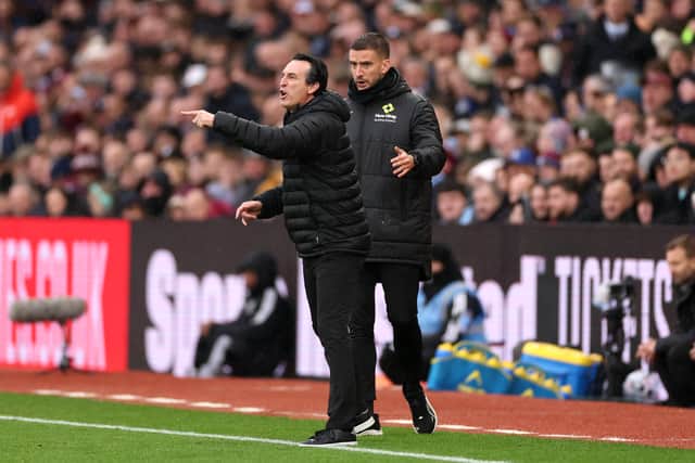Villa boss Unai Emery is preparing for Saturday night’s home clash against Fulham.