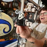 Ever So Creative in Newport have created a ghost trail around Newport , with ghosts in shop windows,  with tailor made little ghosts, made with the individual shops in mind.  Matthews Butchers.