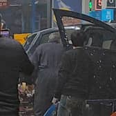 Aftermath of the accident at Lidl Store on Finchfield Hill in Wolverhampton on Friday night.