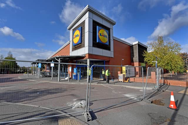 Tributes have been left at the scene of the fatal car crash at Lidl, Finchfield.
The store is currently fenced off.
Tim Thursfield/Iconic Media Group