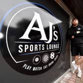 Manager Josh Roberts is among the team welcoming people to AJ’s Sports Lounge in Rugeley