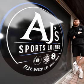 Manager Josh Roberts is among the team welcoming people to AJ’s Sports Lounge in Rugeley