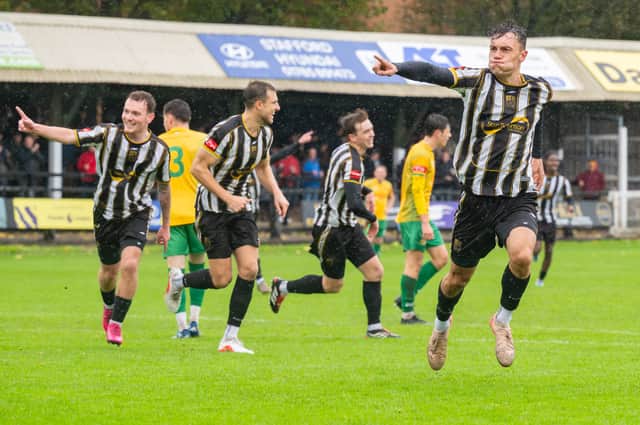 Stafford Rangers beat Runcorn Linnets 3-2 to climb into fourth.