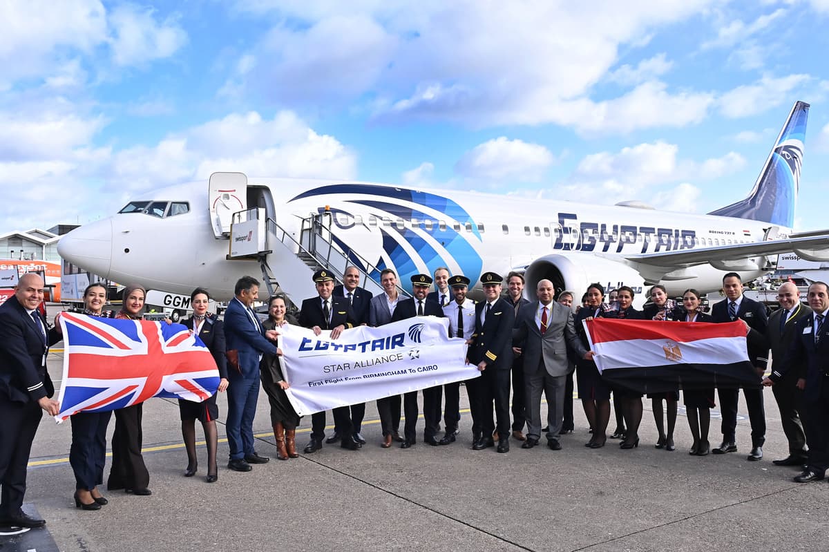 Erste EGYPTAIR-Flüge starten vom Flughafen Birmingham nach Kairo
