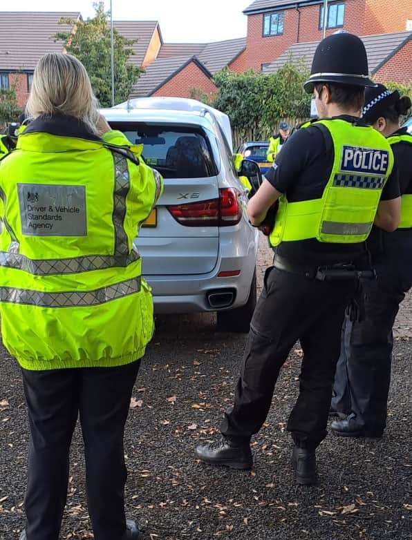 Vehicles were seized during the operation in Solihull