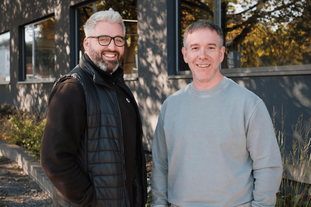 L-R: David Sharpe, growth and innovation director at Hera Waterproofing, and Phil Chell, CEO and founder of Hera Waterproofing