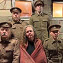 Cast members of the Accrington Pals, at Wolverhampton Arts Centre