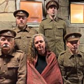 Cast members of the Accrington Pals, at Wolverhampton Arts Centre