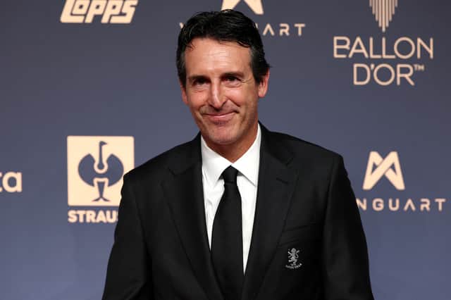 Unai Emery in his club jacket