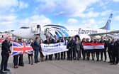 EGYPTAIR flew its very first service between Birmingham Airport (BHX) and Cairo International Airport (CAI) on October 25