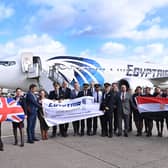 EGYPTAIR flew its very first service between Birmingham Airport (BHX) and Cairo International Airport (CAI) on October 25