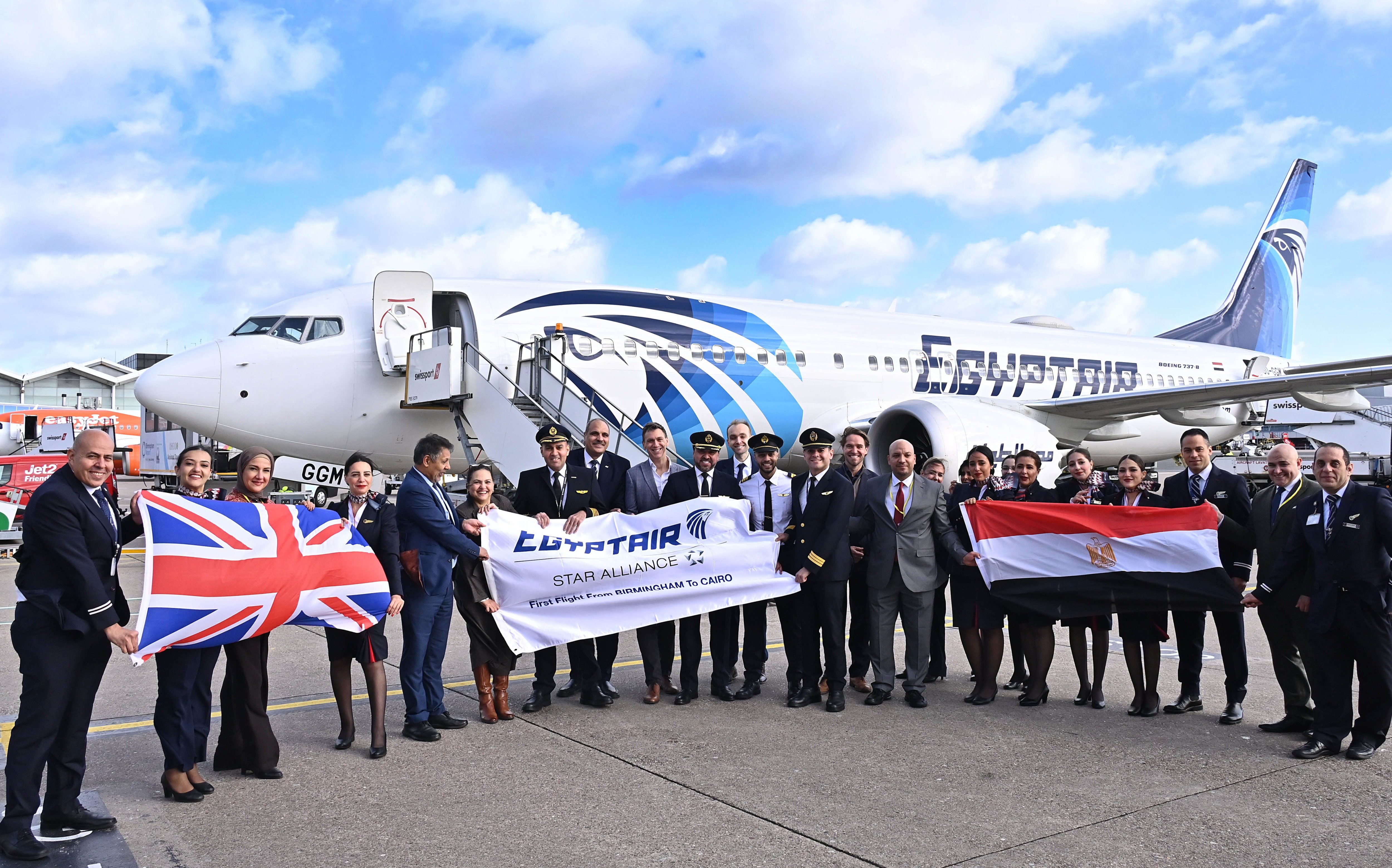 First direct flight to Cairo takes off from Birmingham Airport
