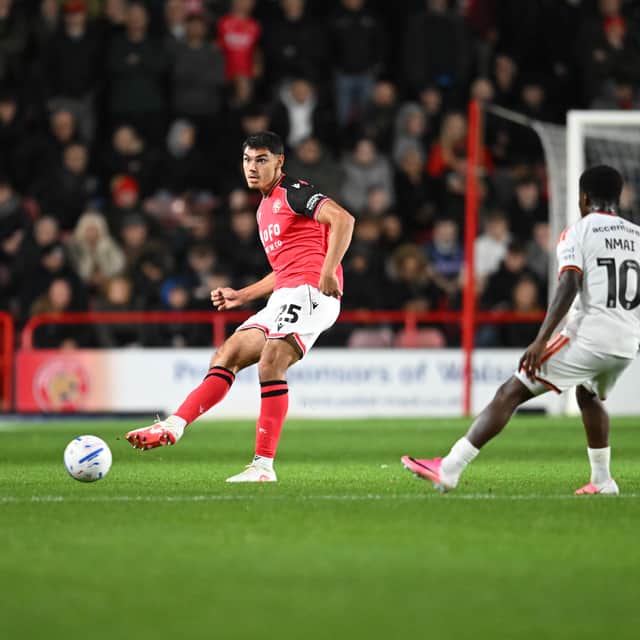 Declan Skura deputised at right-back for Walsall following Elicha Ahui's suspension.