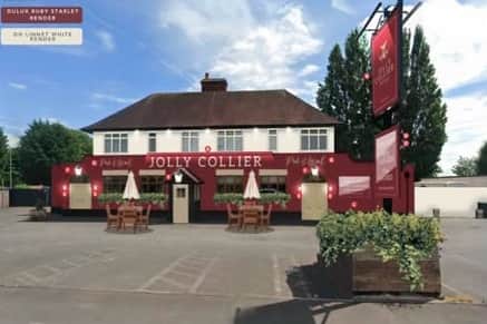 An illustration of the proposed signage submitted with the planning application