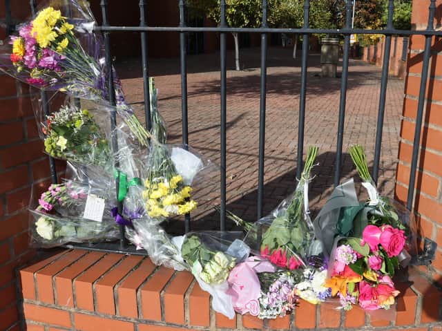 More floral tributes have been laid outside Lidl in Finchfield