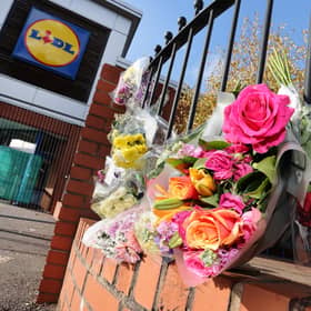 More floral tributes have been laid outside Lidl in Finchfield