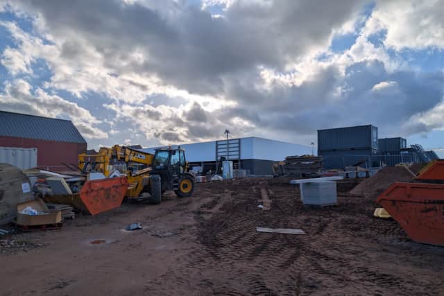 The new M&S Foodhall being built in Lichfield
