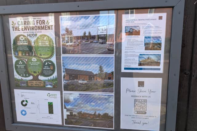 Illustrations of how the new foodhall will look put up at the site in Lichfield