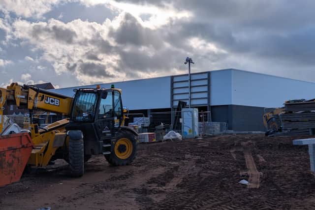 The new M&S Foodhall being built in Lichfield